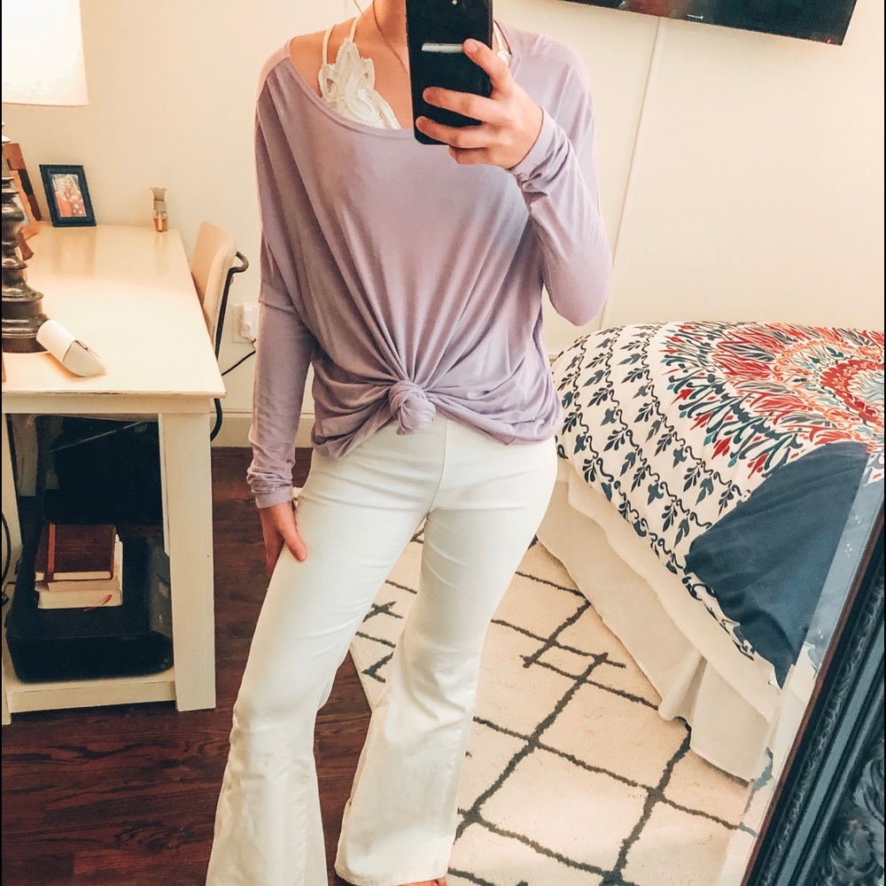 piko long sleeve purple top!